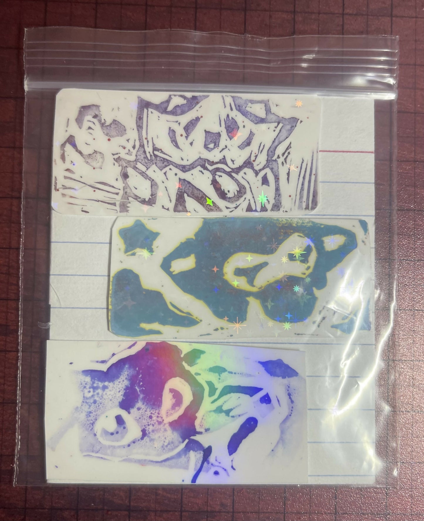 Poke stamps (togepi jirachi and mew)