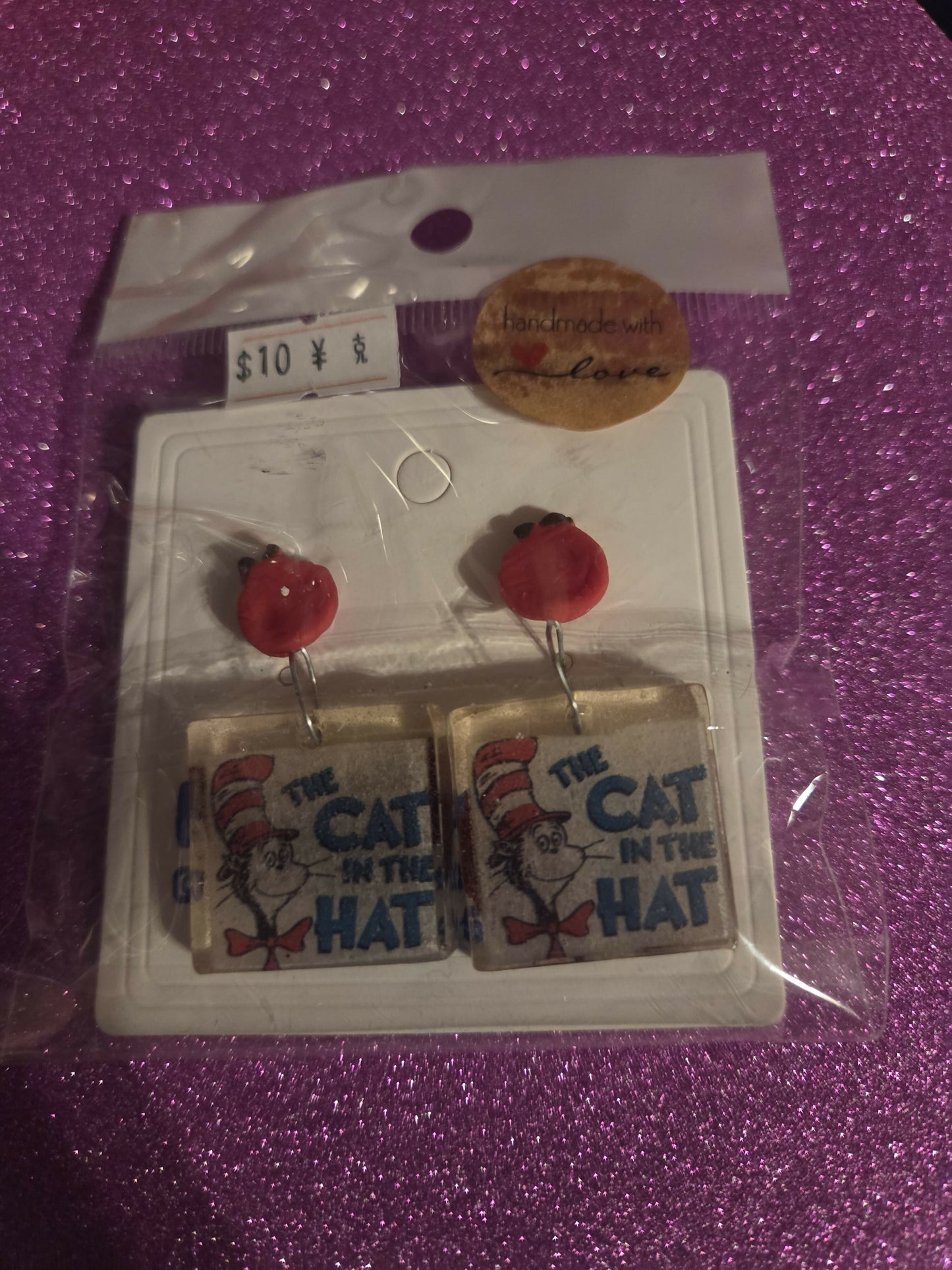 Aretes para maestras cat hat