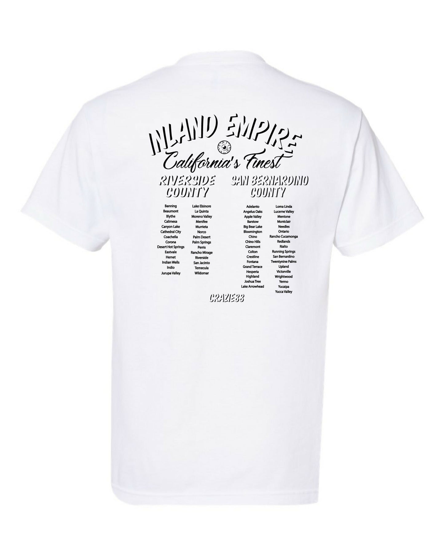 White Inland Empire Tee