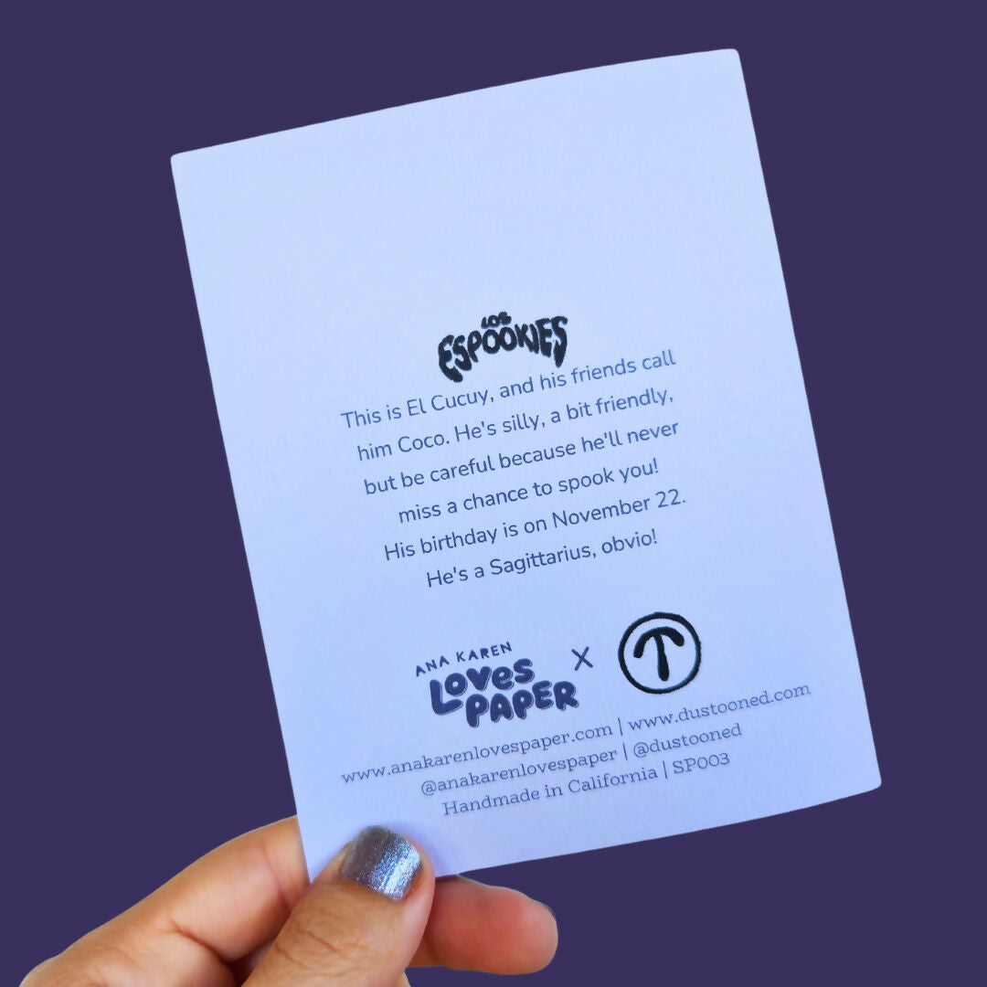 Cucuy About You Los Espookies Handmade Card