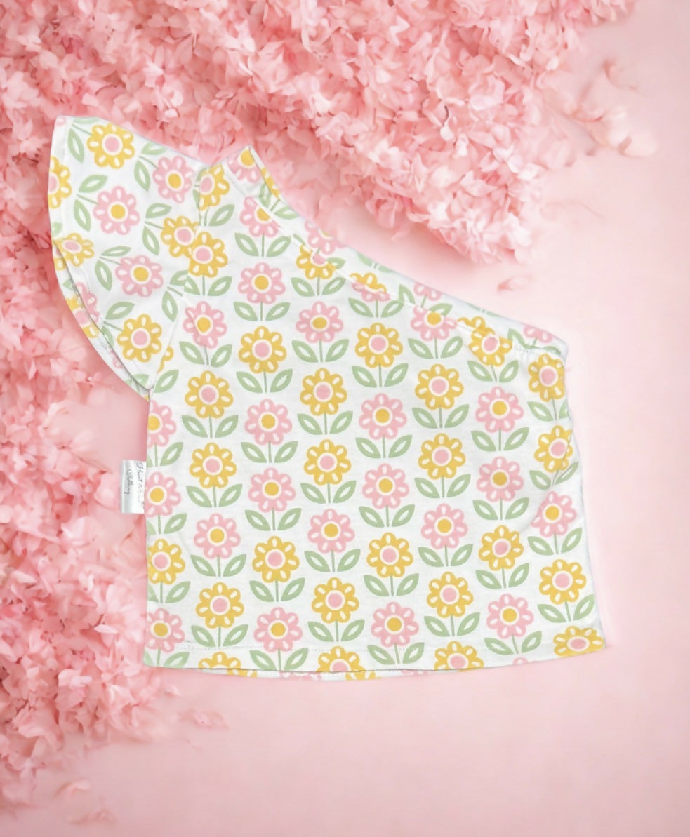 One sleeve floral top