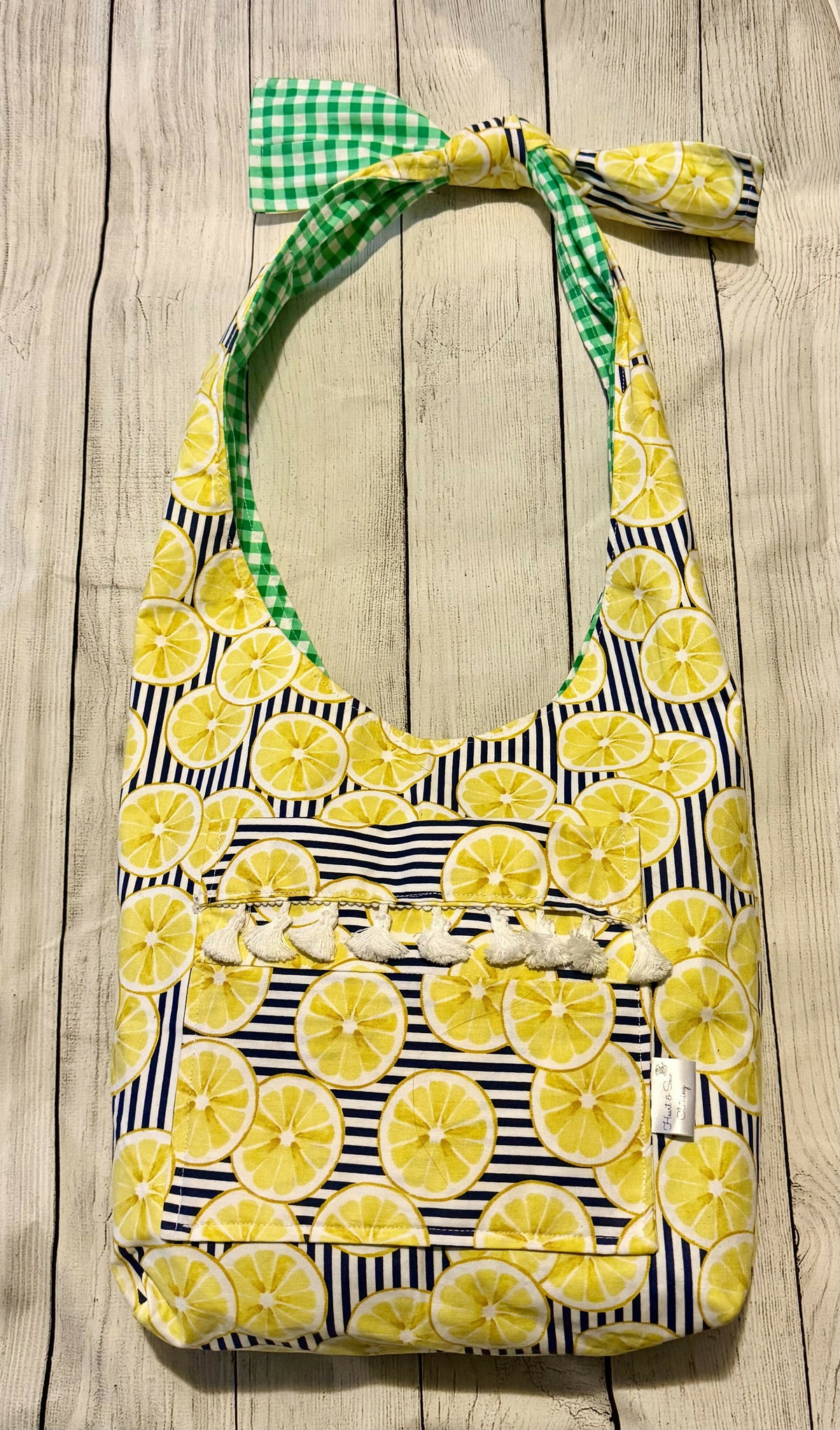 Lemon Bow Bag REVERSIBLE
