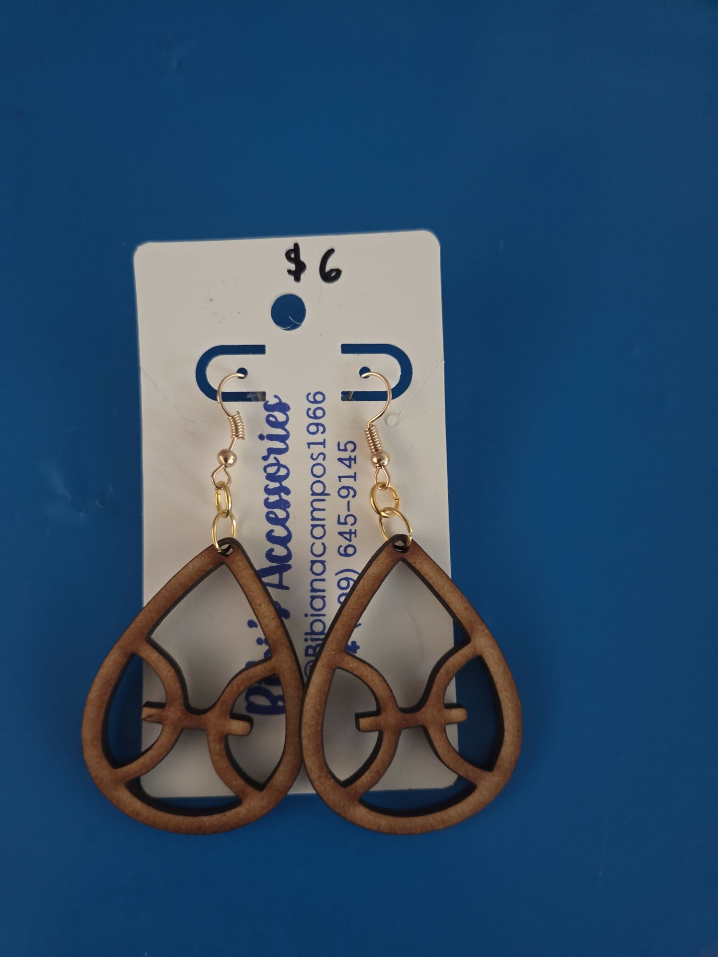 Zodiac earrings wood pisces