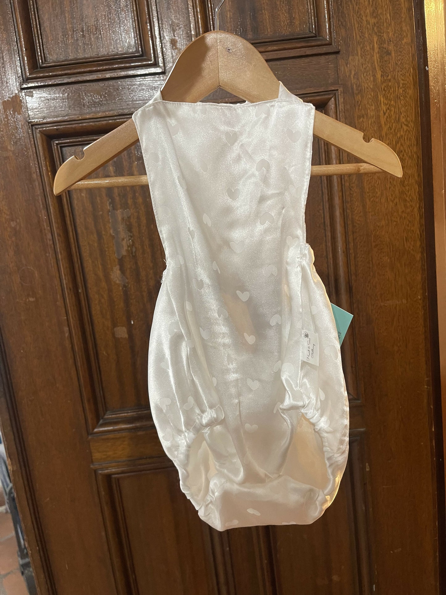 White heart romper