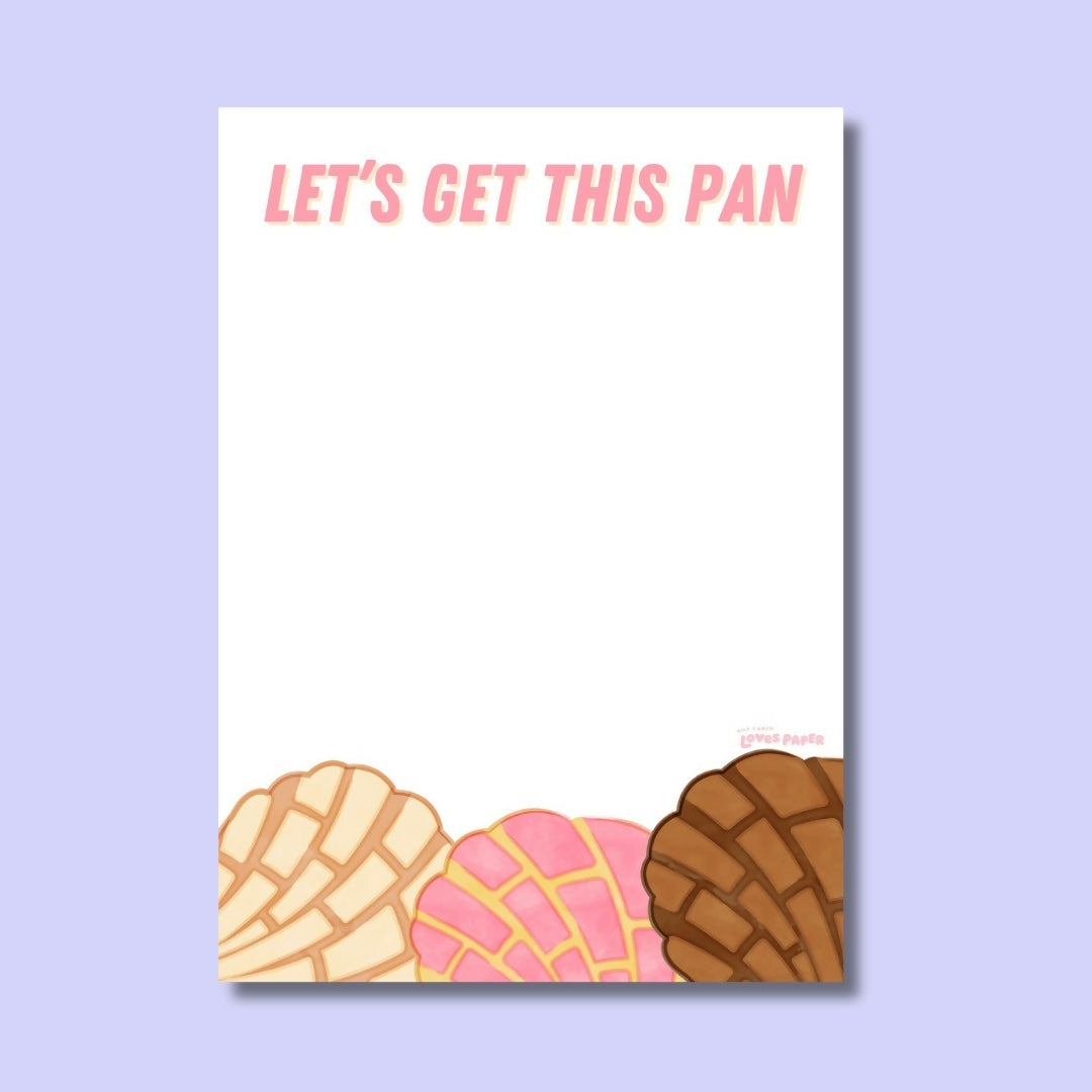 Lets Get This Pan 5x7 Notepad