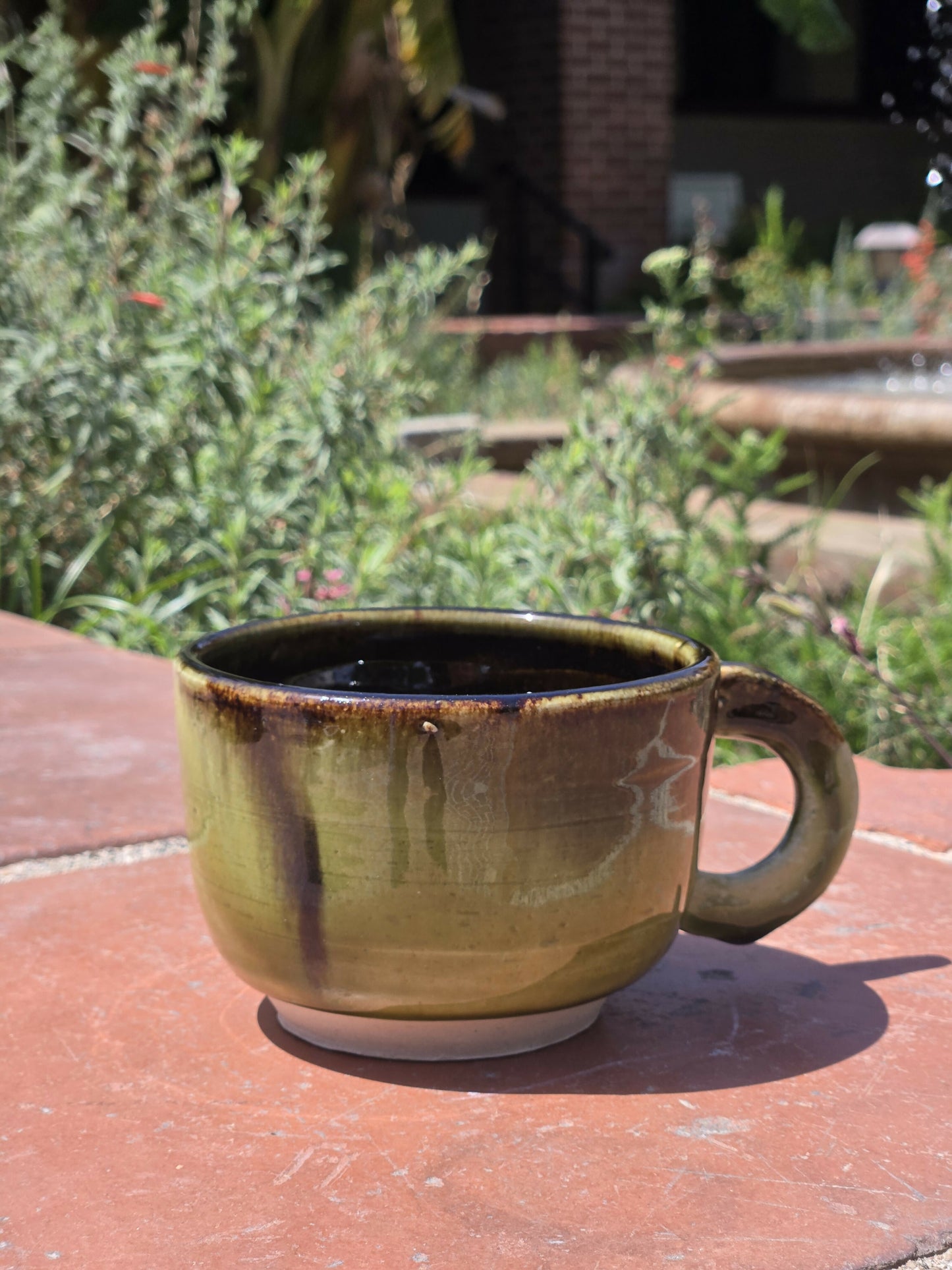 Black and Green Medium Cup