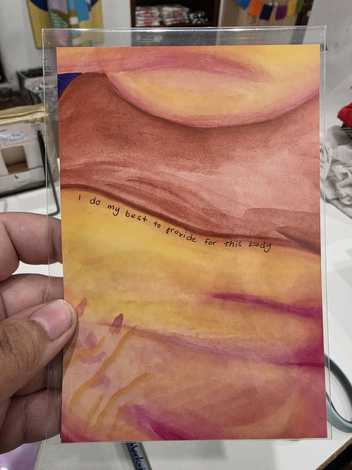 a work in progress art print