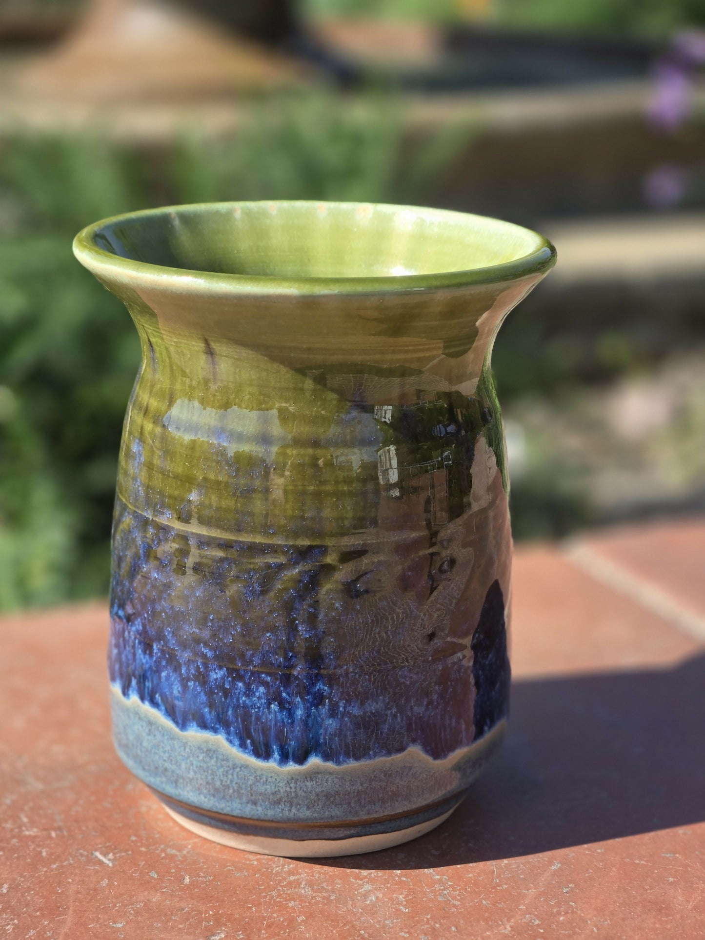 Green and Blue Medium Vase