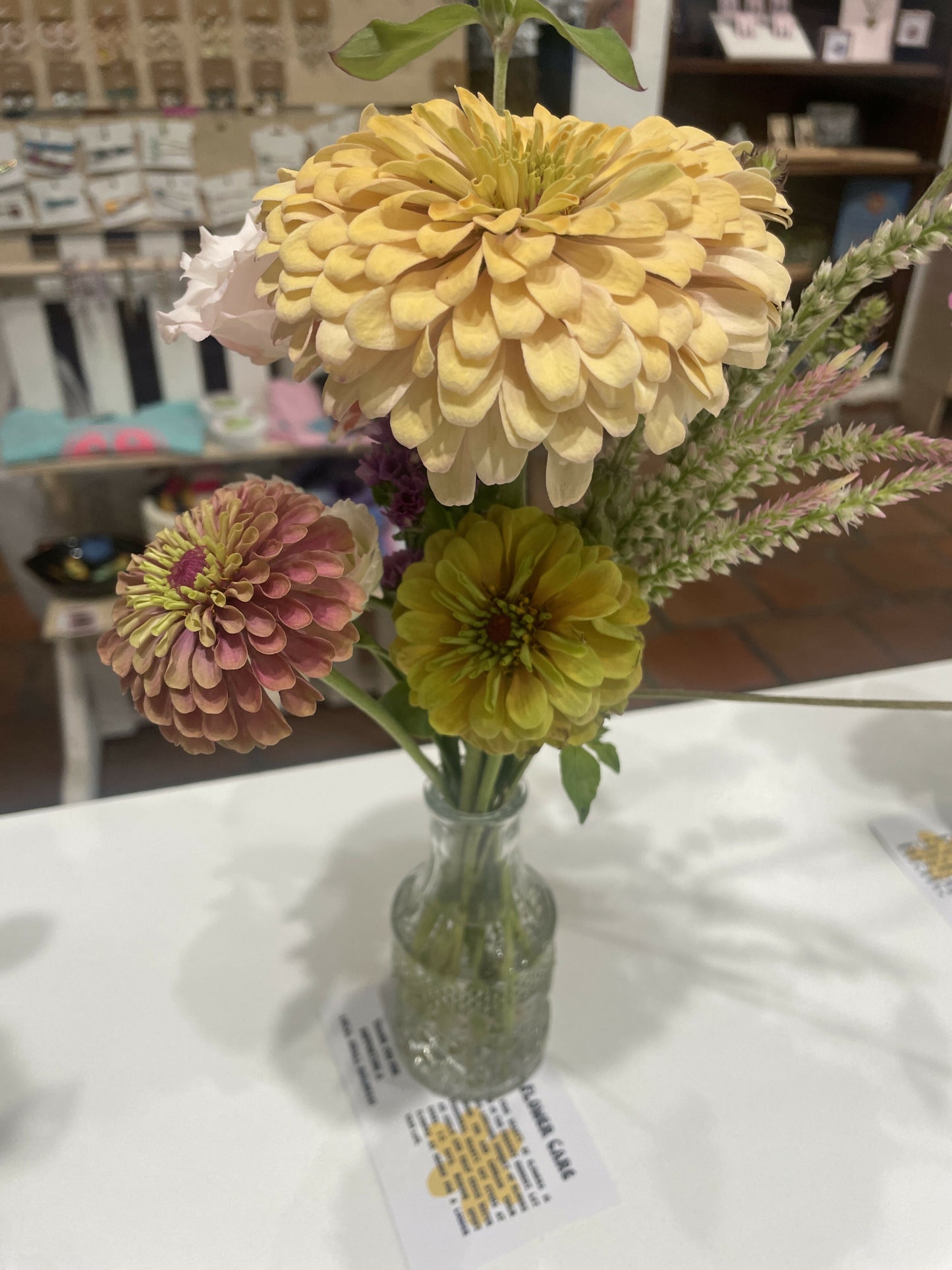 Fresh flowers in Jar