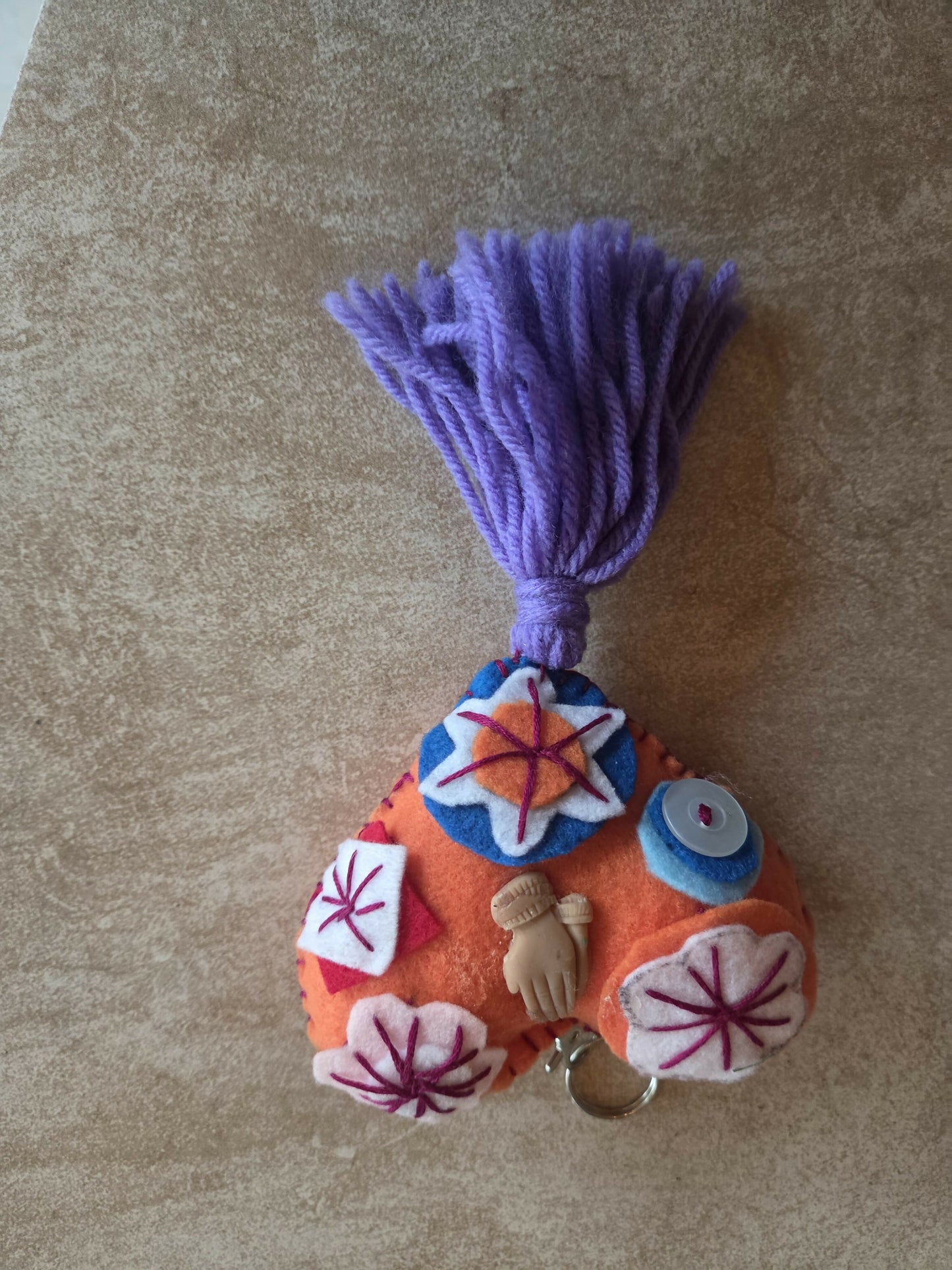 Mexican key chain 1 yelow 1 orange