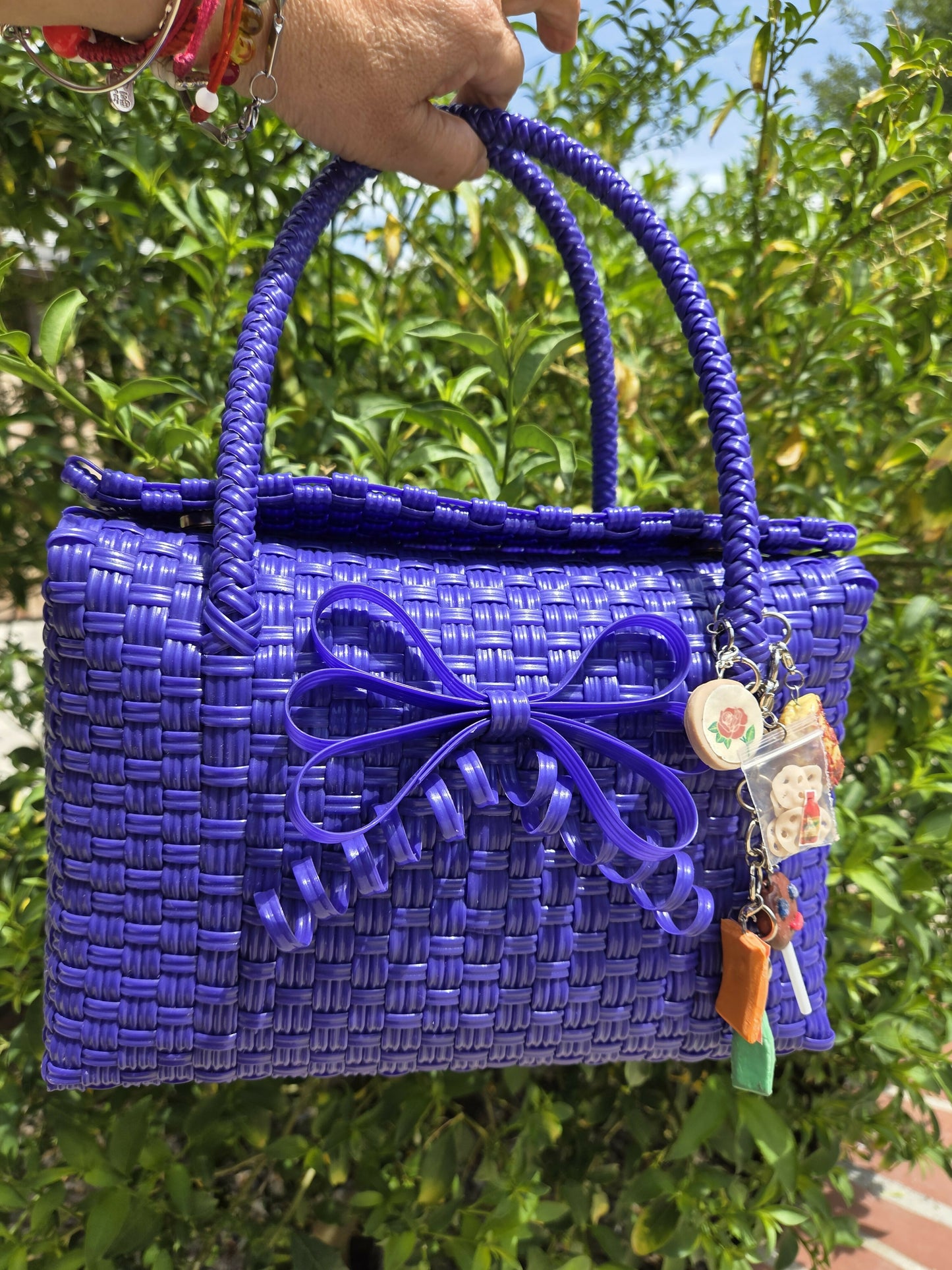 Mexican lonch purse whit chain p largeurple