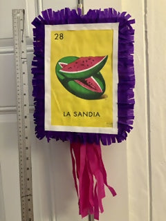 Purple La Sandia Loteria Piñata