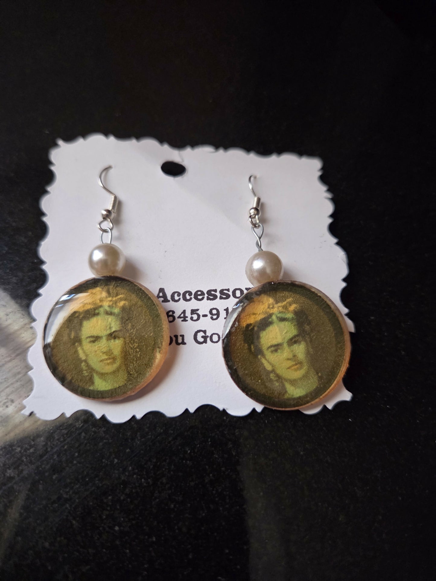 Aretes frida con perla