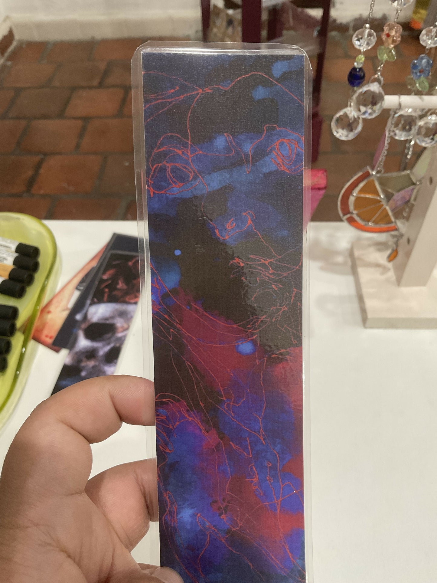 Lost form double sided bookmark