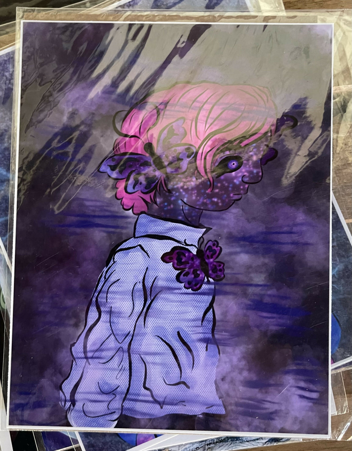 Hear no evil butterfly woman