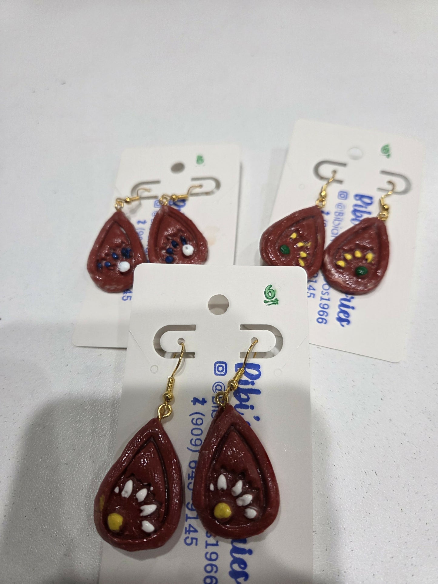 Gota Mexican barro earrings