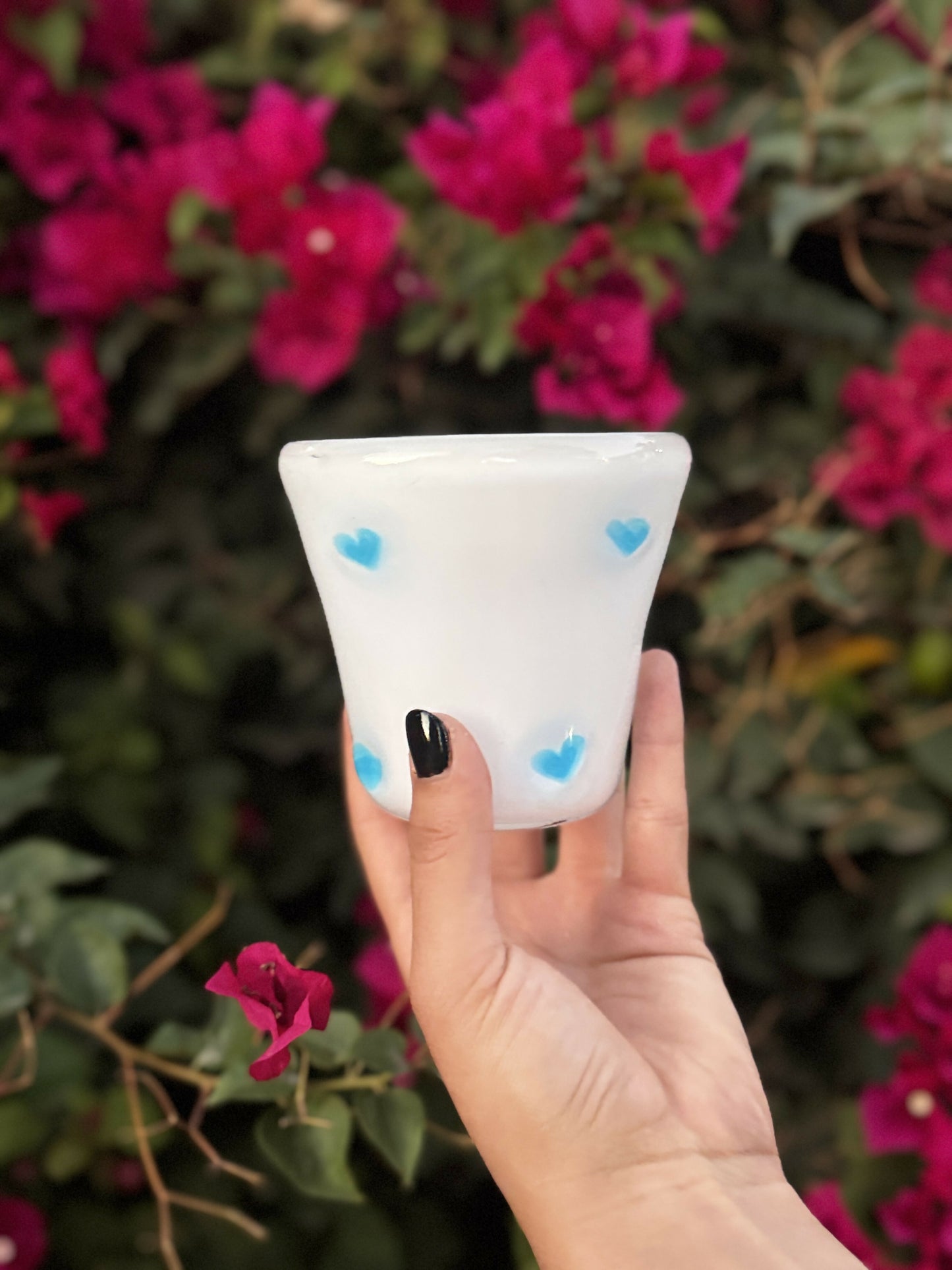 White Heart Cups