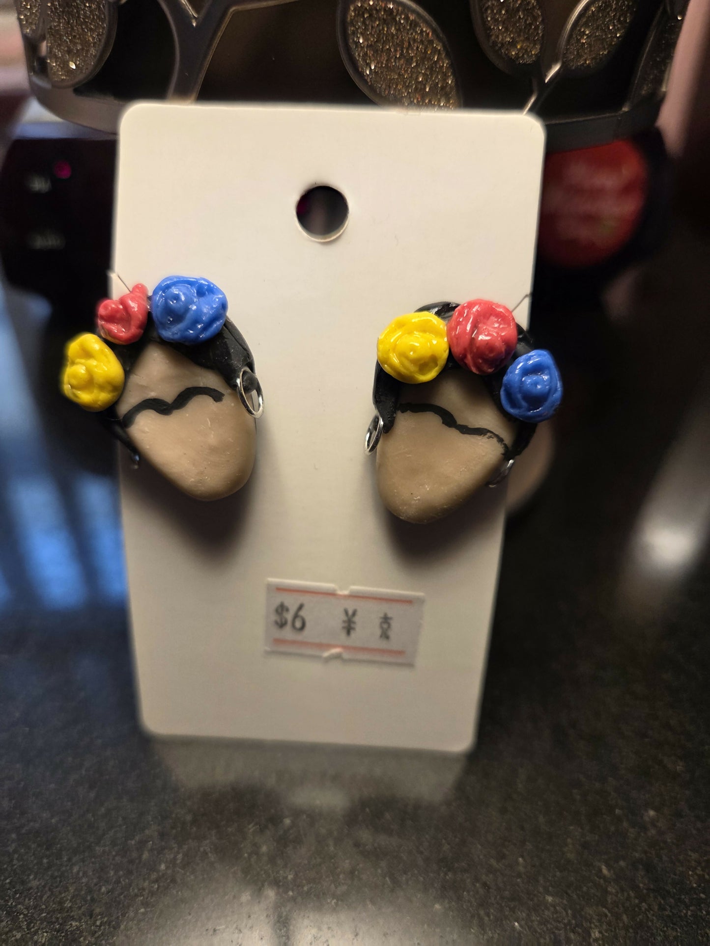 Arete frida poste con arracada