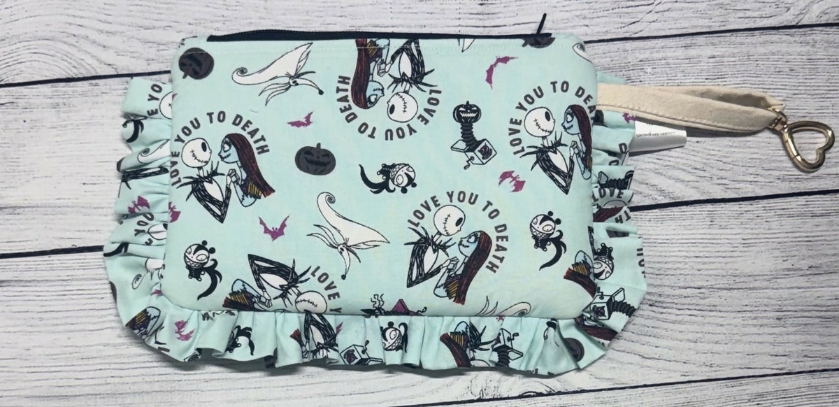 Ruffle Nightmare Before Christmas wristlet