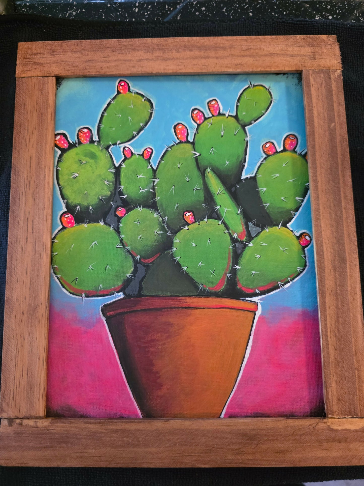 Cactus painting