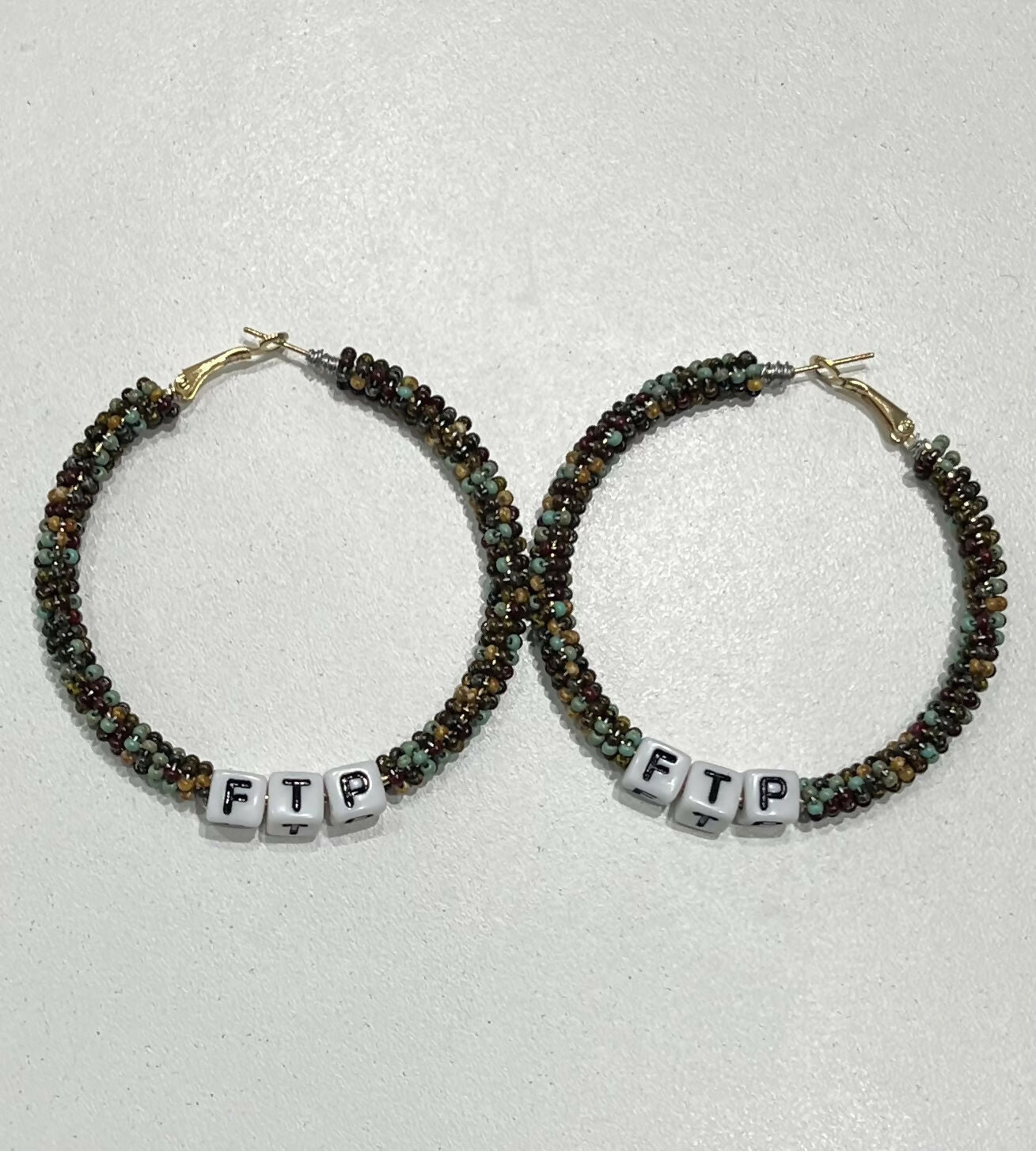 FTP Earth Tone Beaded Earrings