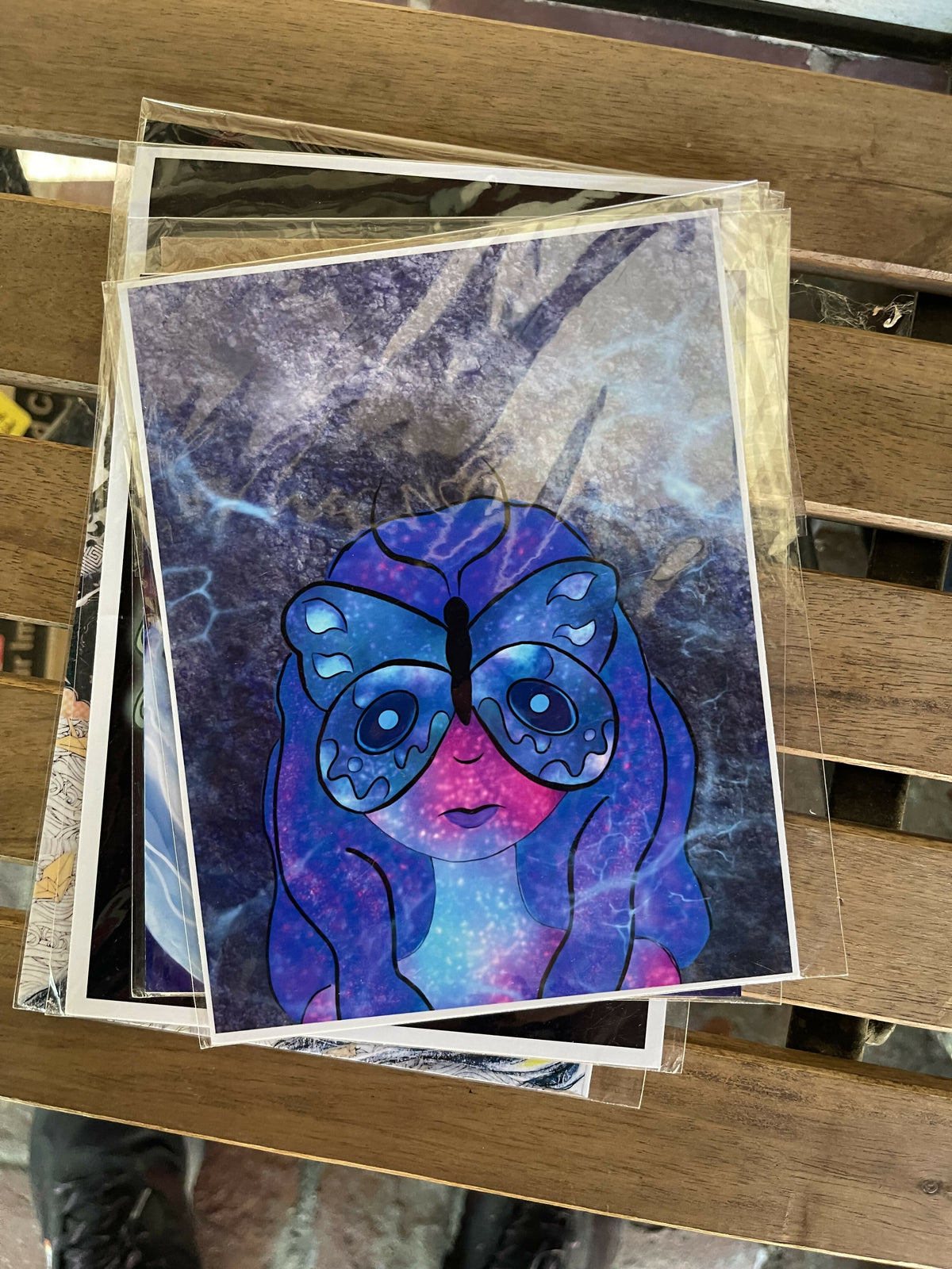 See no evil butterfly woman