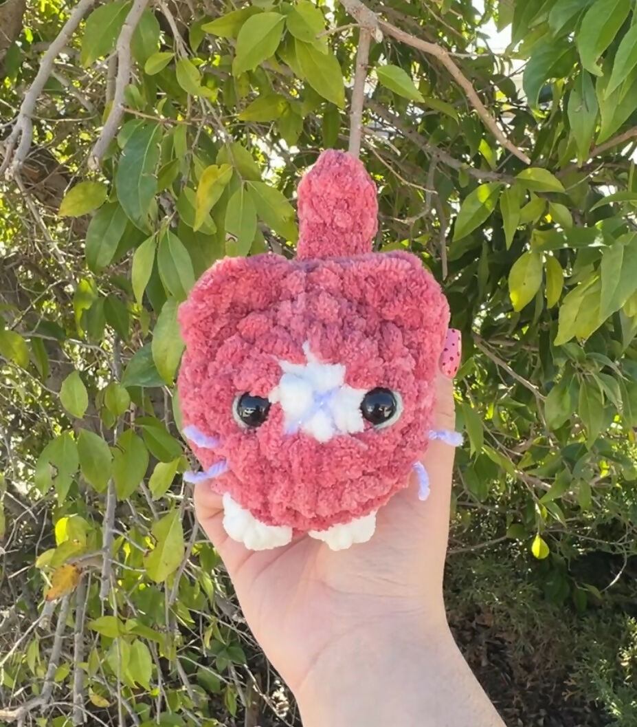 Crochet Dark pink kitten
