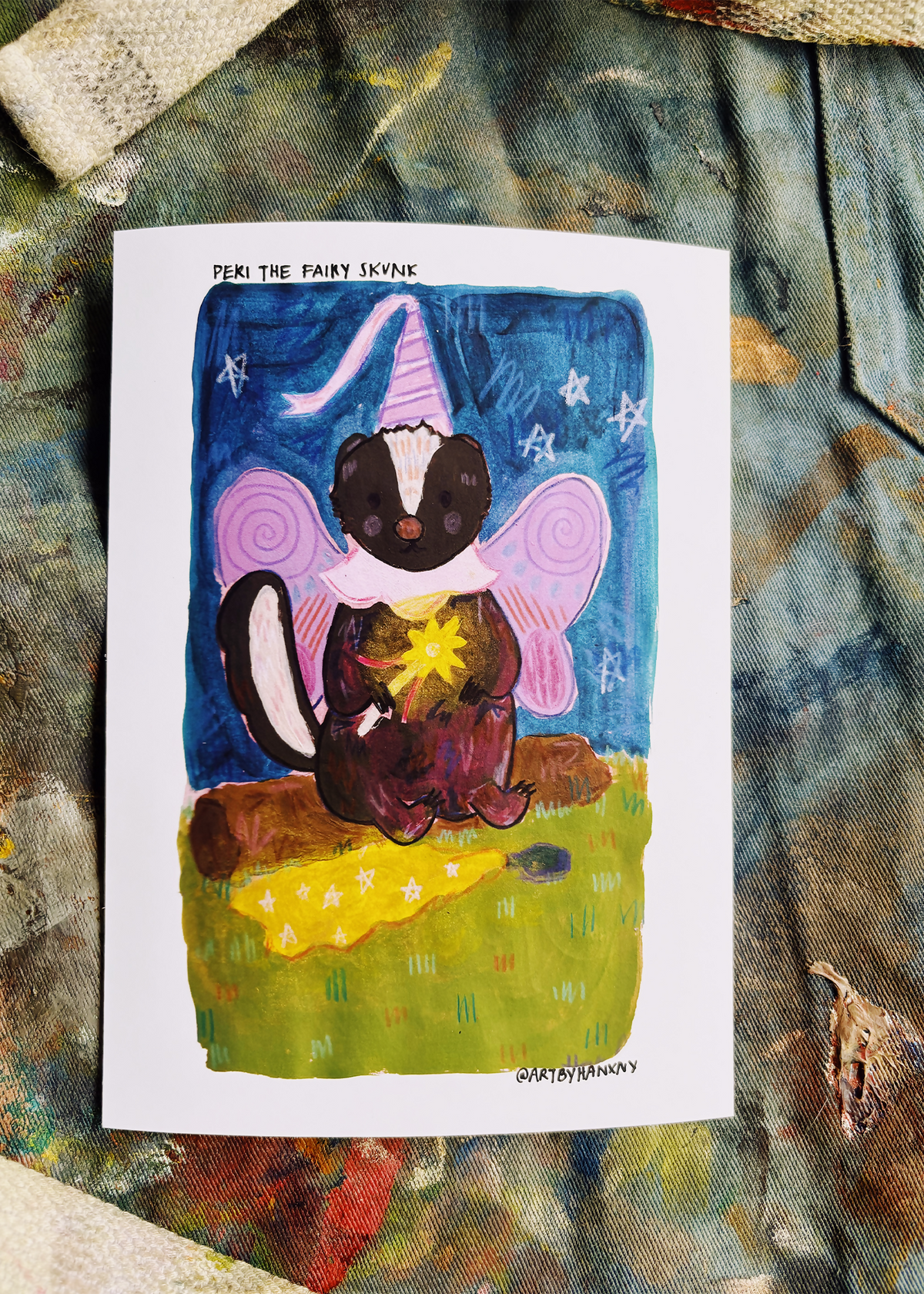 nocturnal creatures acrylic painting prints