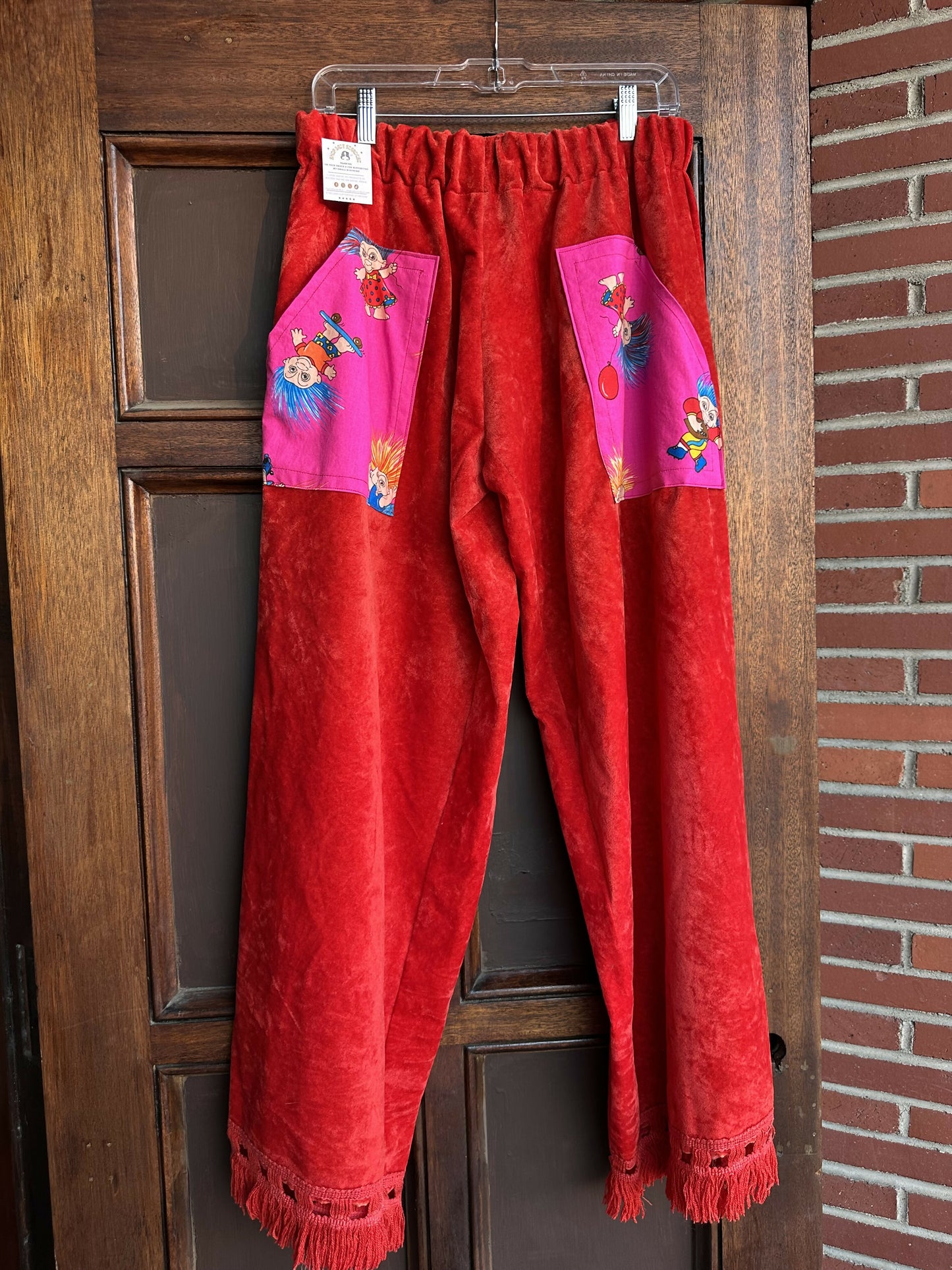 Red Velvet Pants