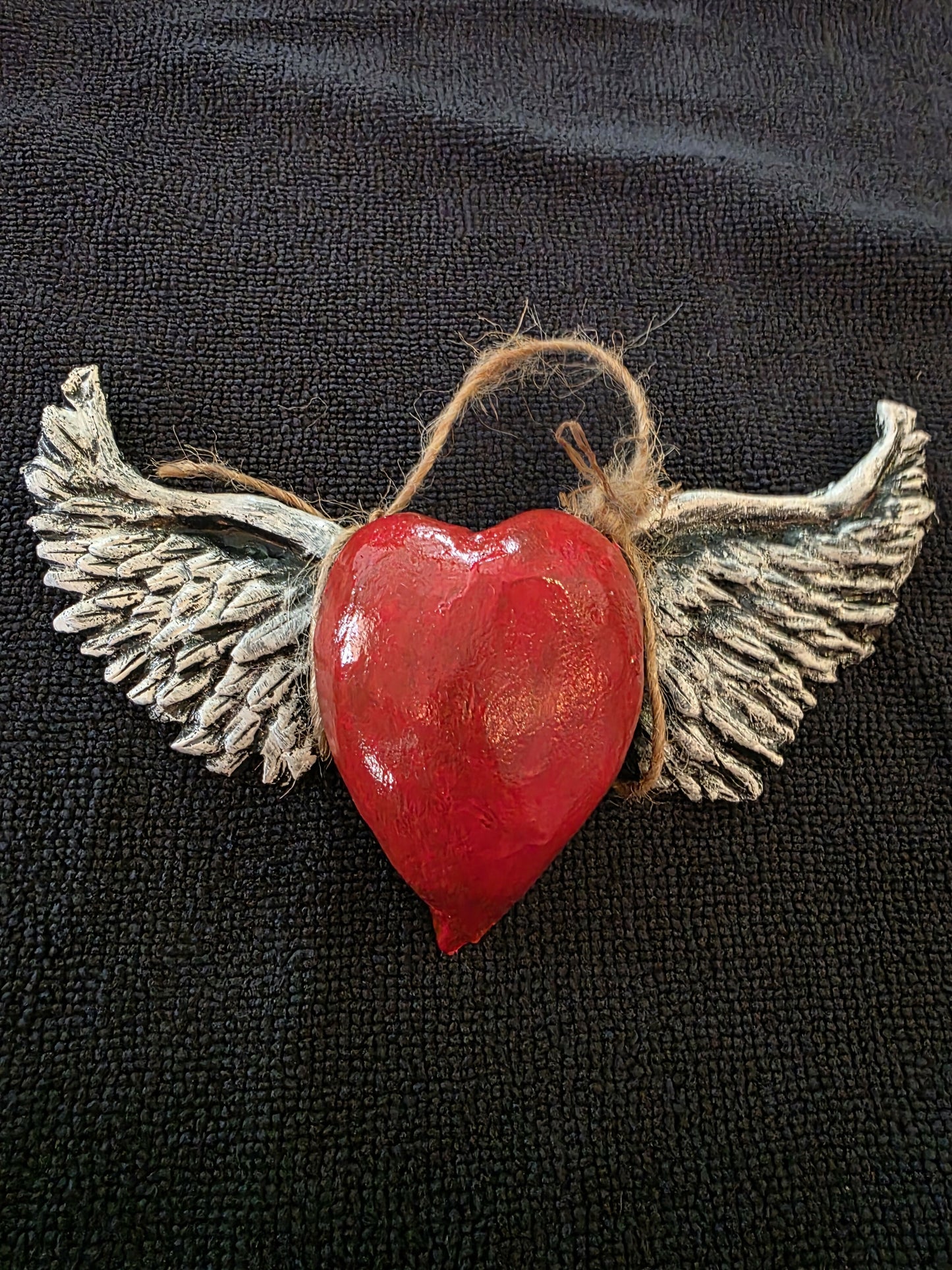 Heart with wings wall art