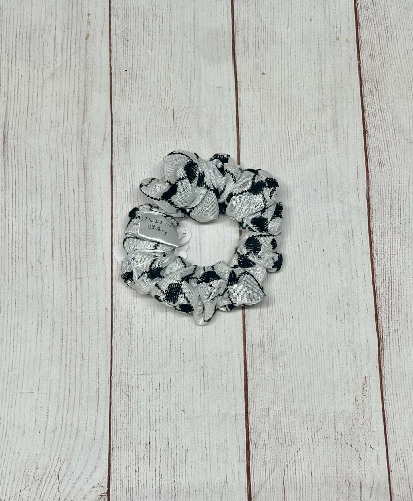 Scrunchie White Keffiyeh