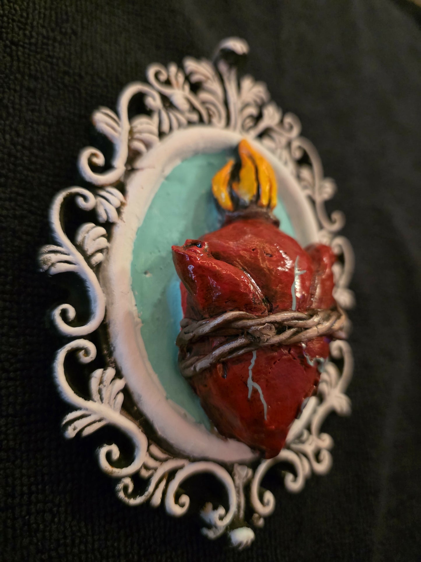 Sacred heart with frame