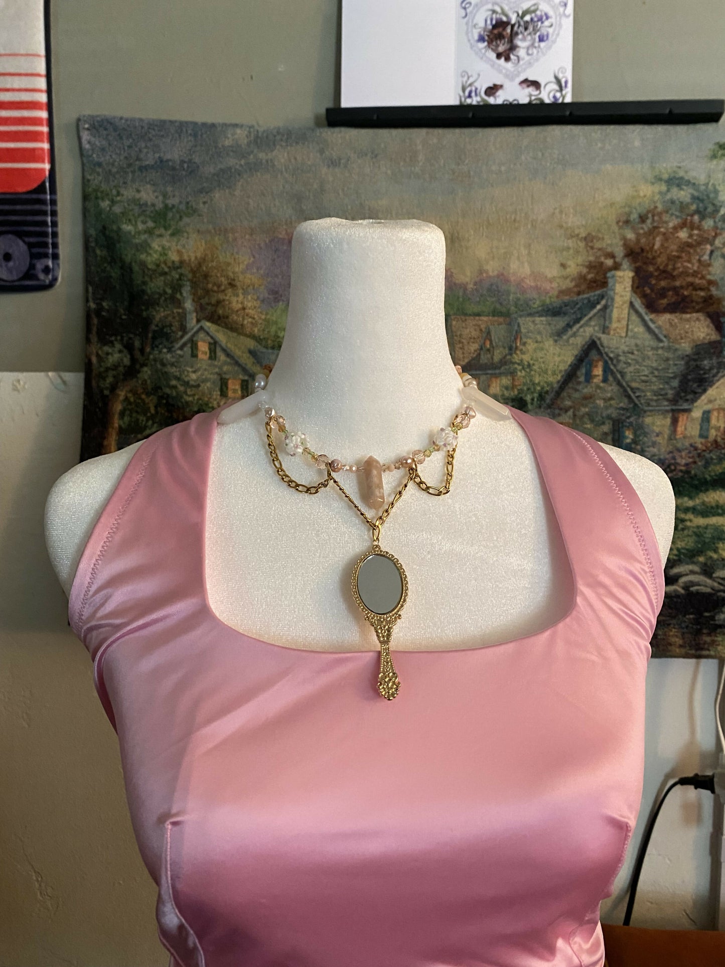 Gold Mirror Necklace