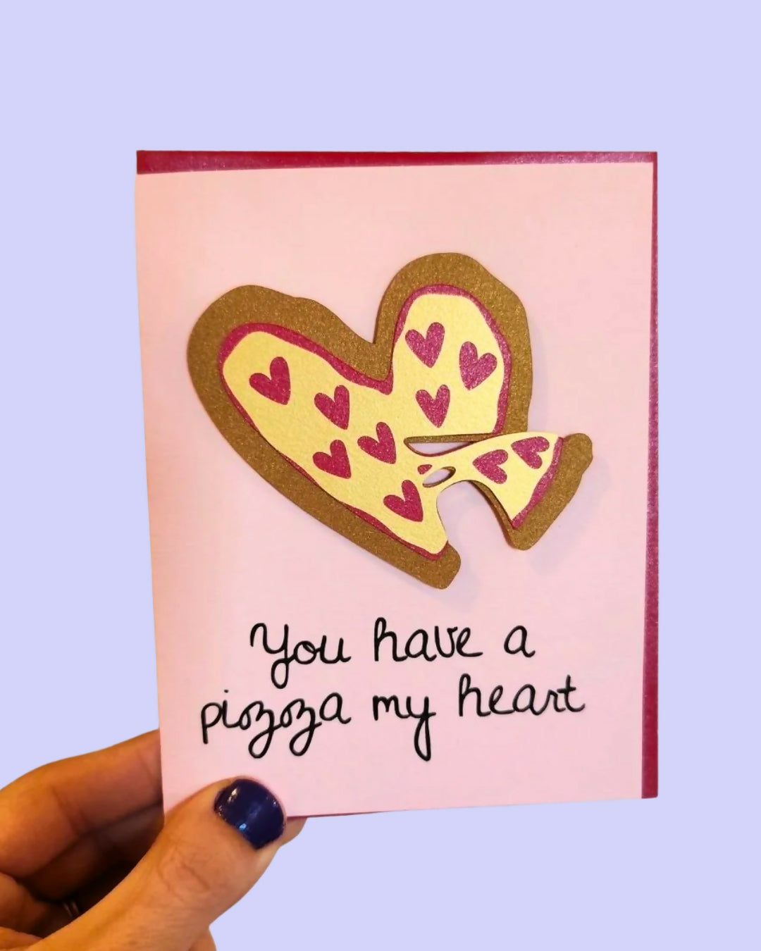 Pizza My Heart Handmade Card