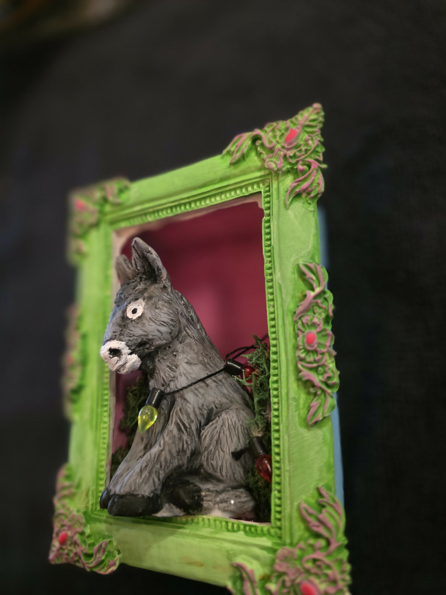 Donkey mini shadow box