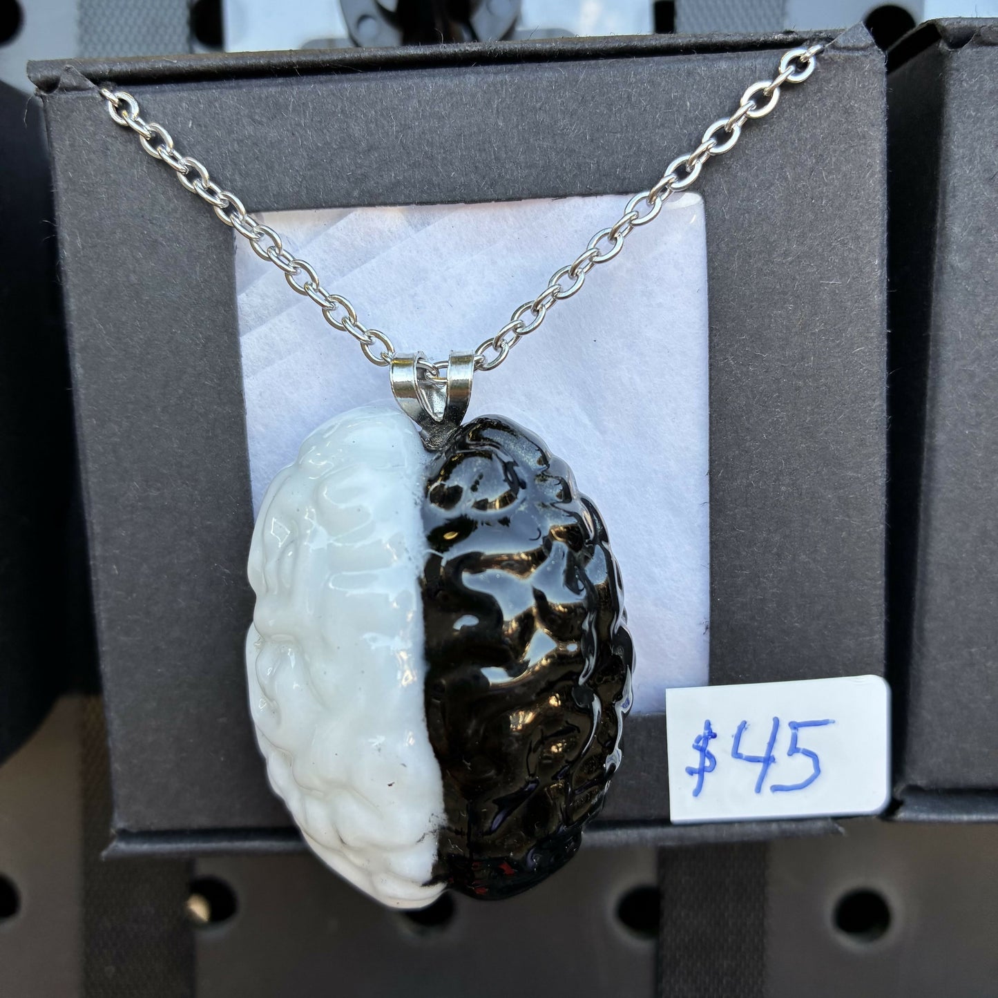 Black and white brain