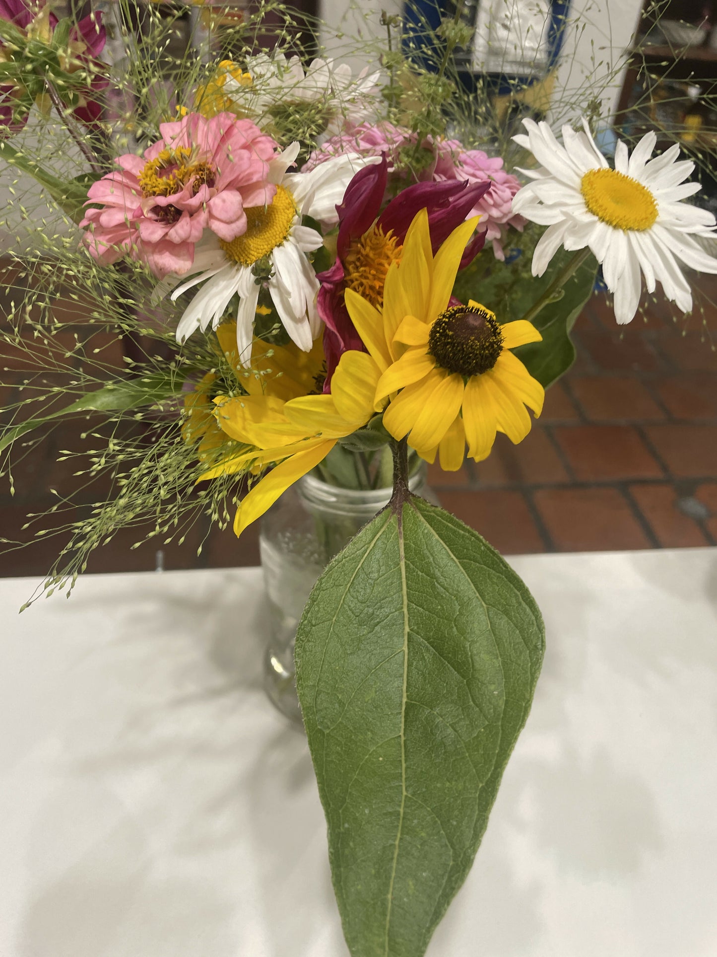 Jar bouquet upcycled jar bouquet
