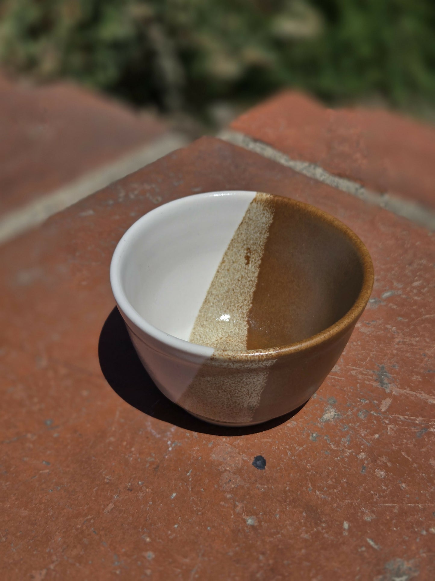 Brown and White Tea Cup