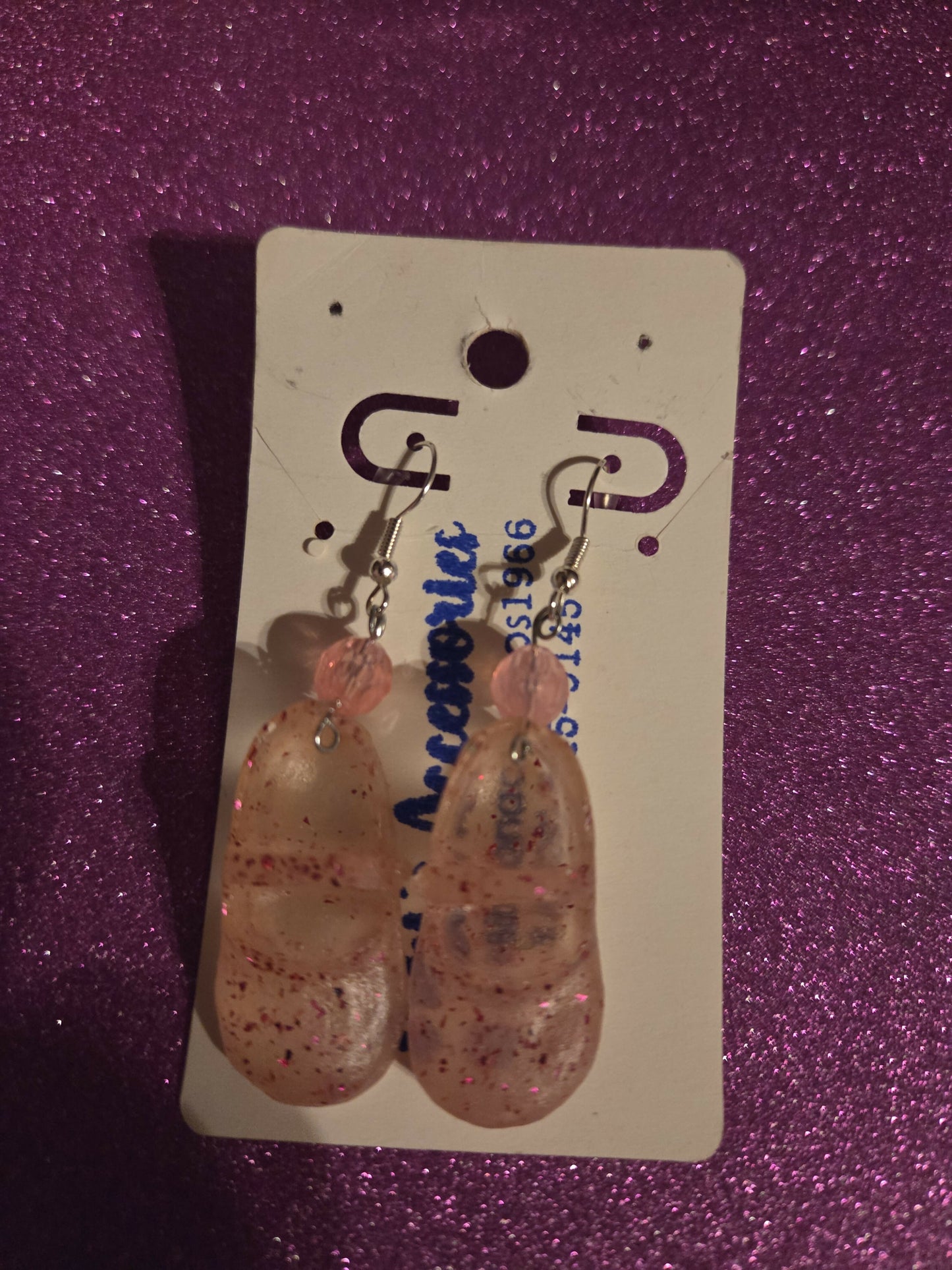 Zapato rosa resina