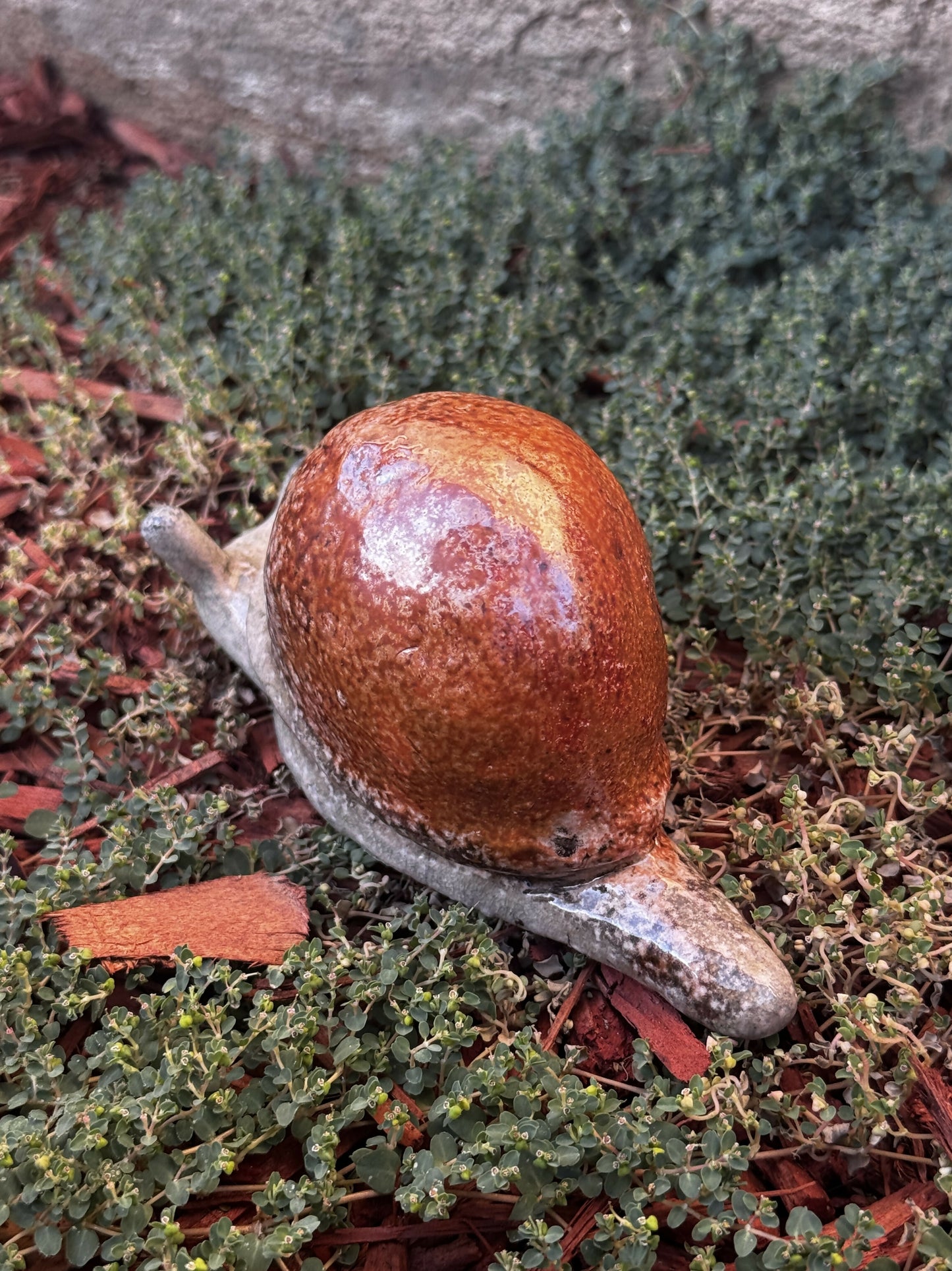 Soda Fired Ceramic Snail
