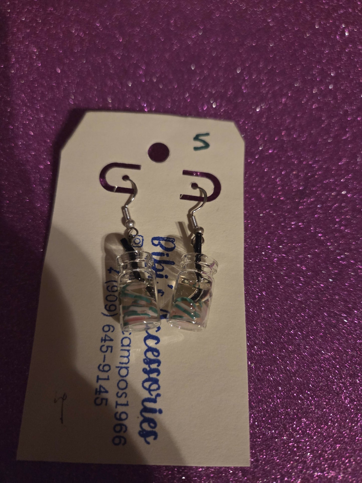 Aretes agua con pepino