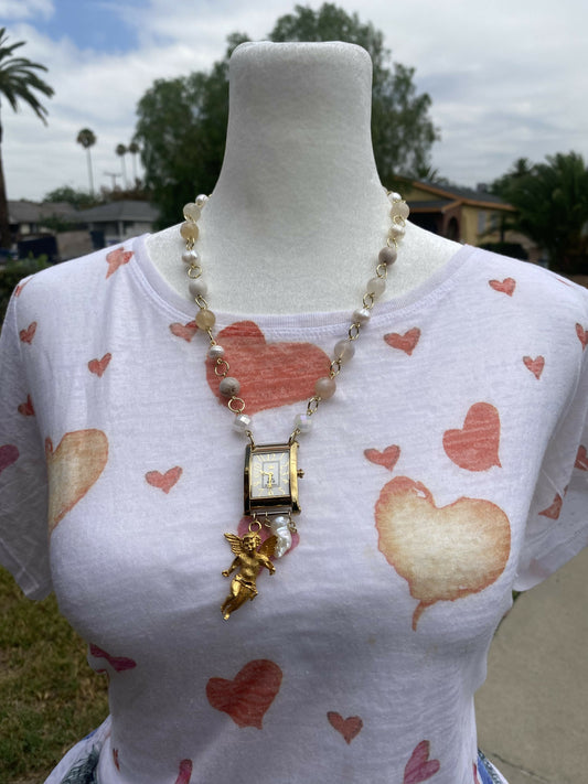 Celestialtings Watch angel necklace
