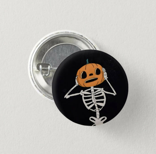 OTGW Pumpkin Skeleton Button
