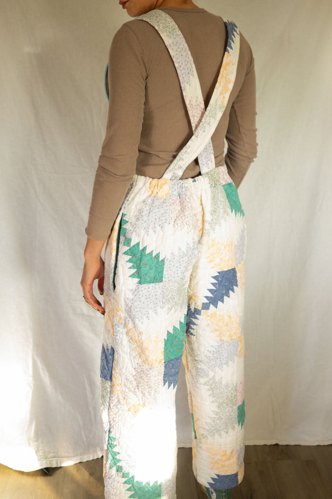 Quilted Big Bib Overall Jumpsuit