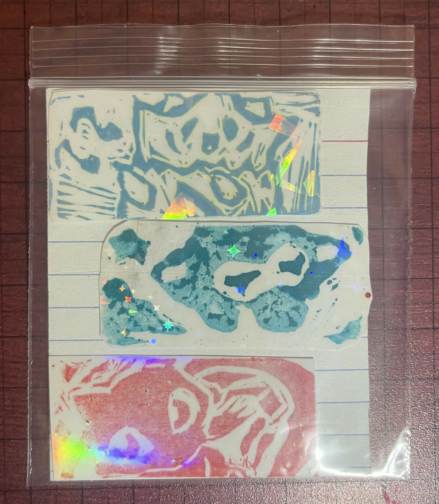 Poke stamps (togepi jirachi and mew)