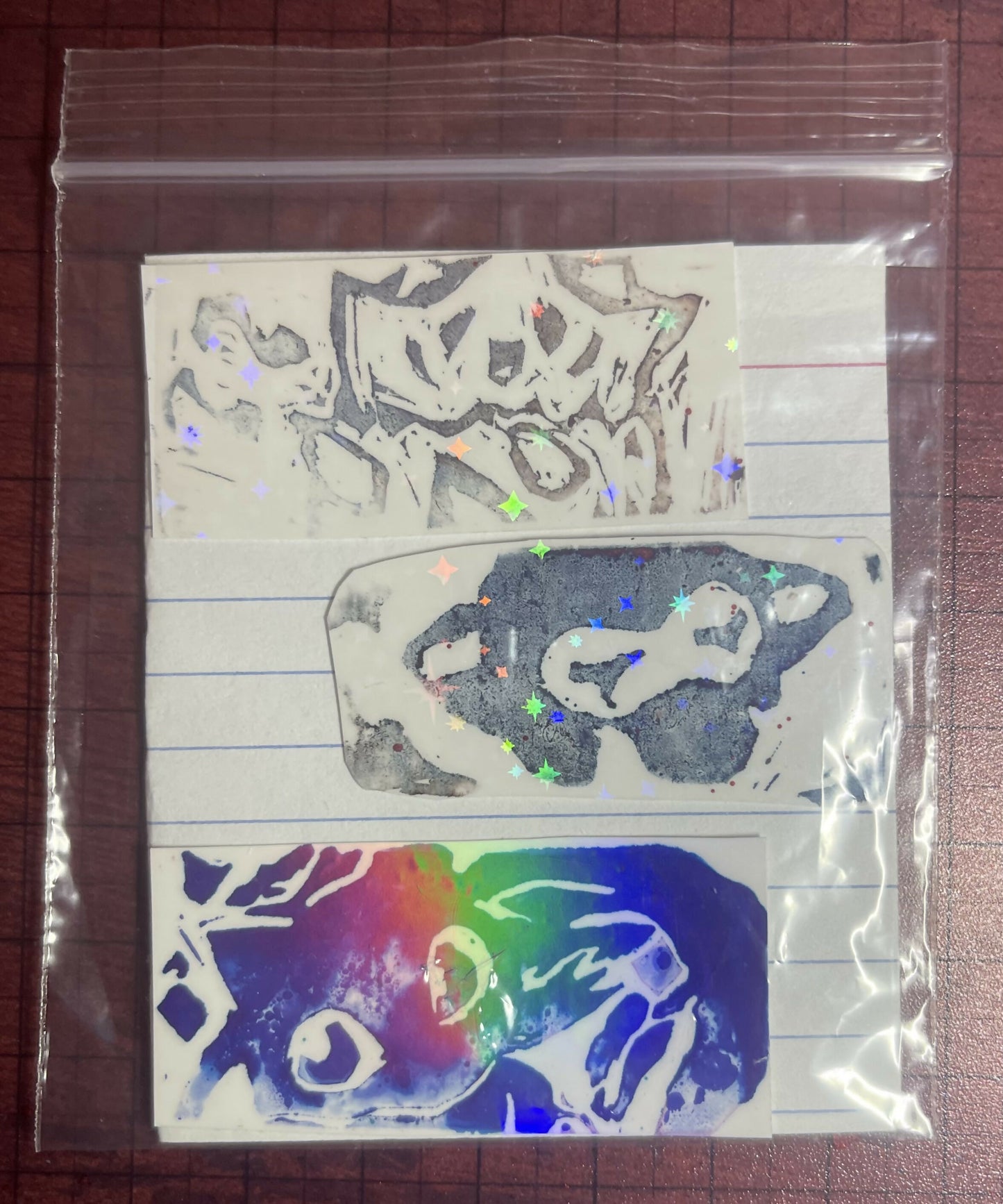 Poke stamps (togepi jirachi and mew)