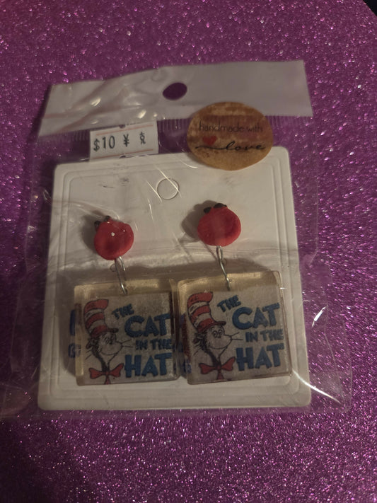 Aretes para maestras cat hat