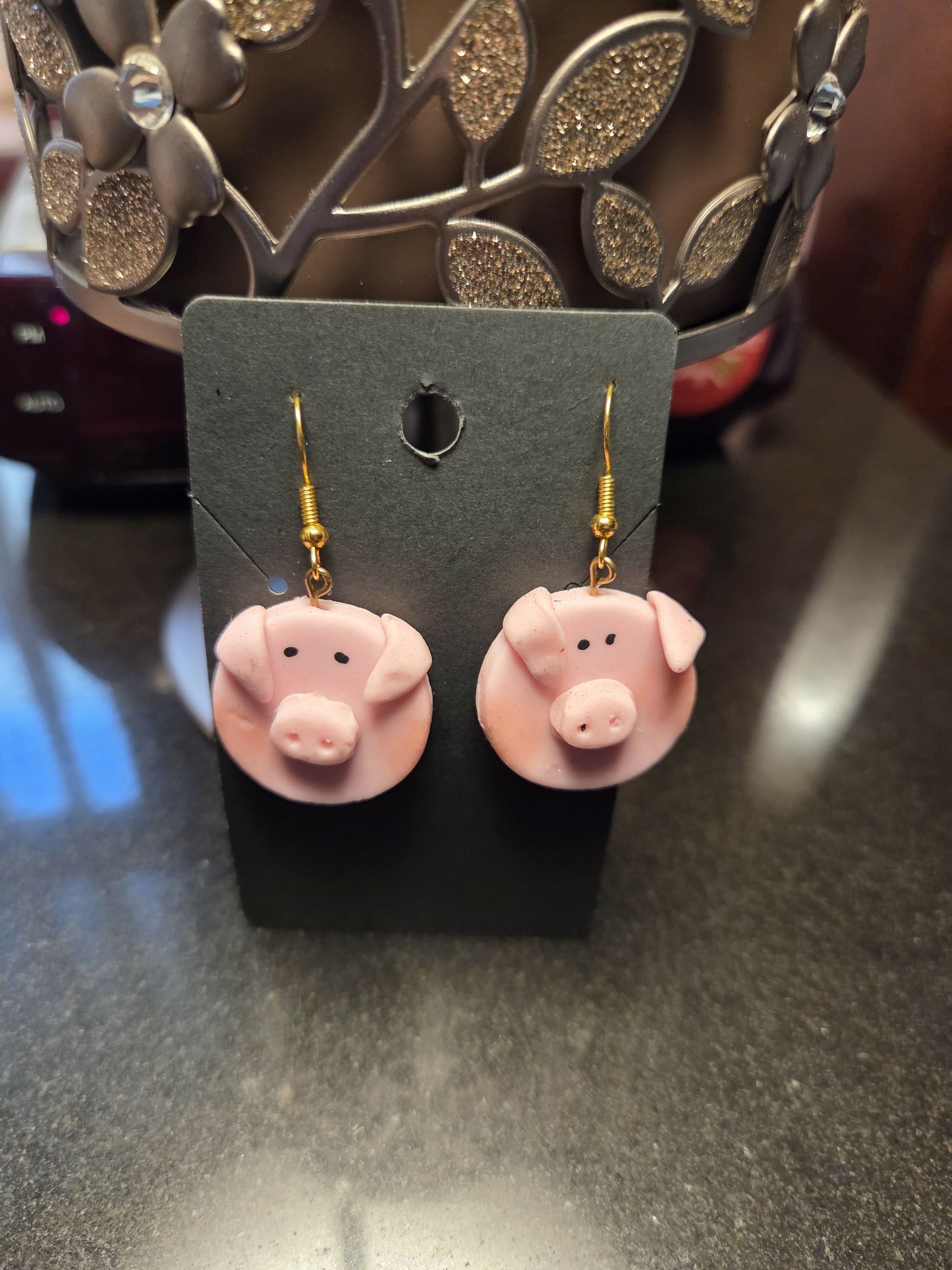 Aretes puerquito rosa