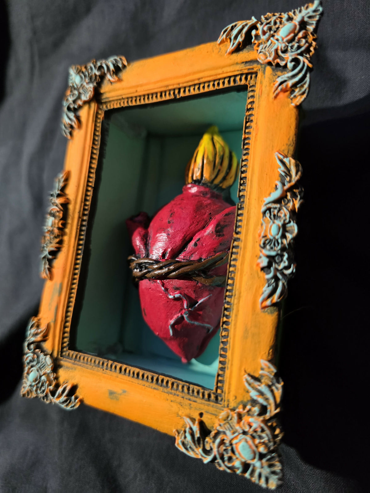 Sacred heart mini shadow box