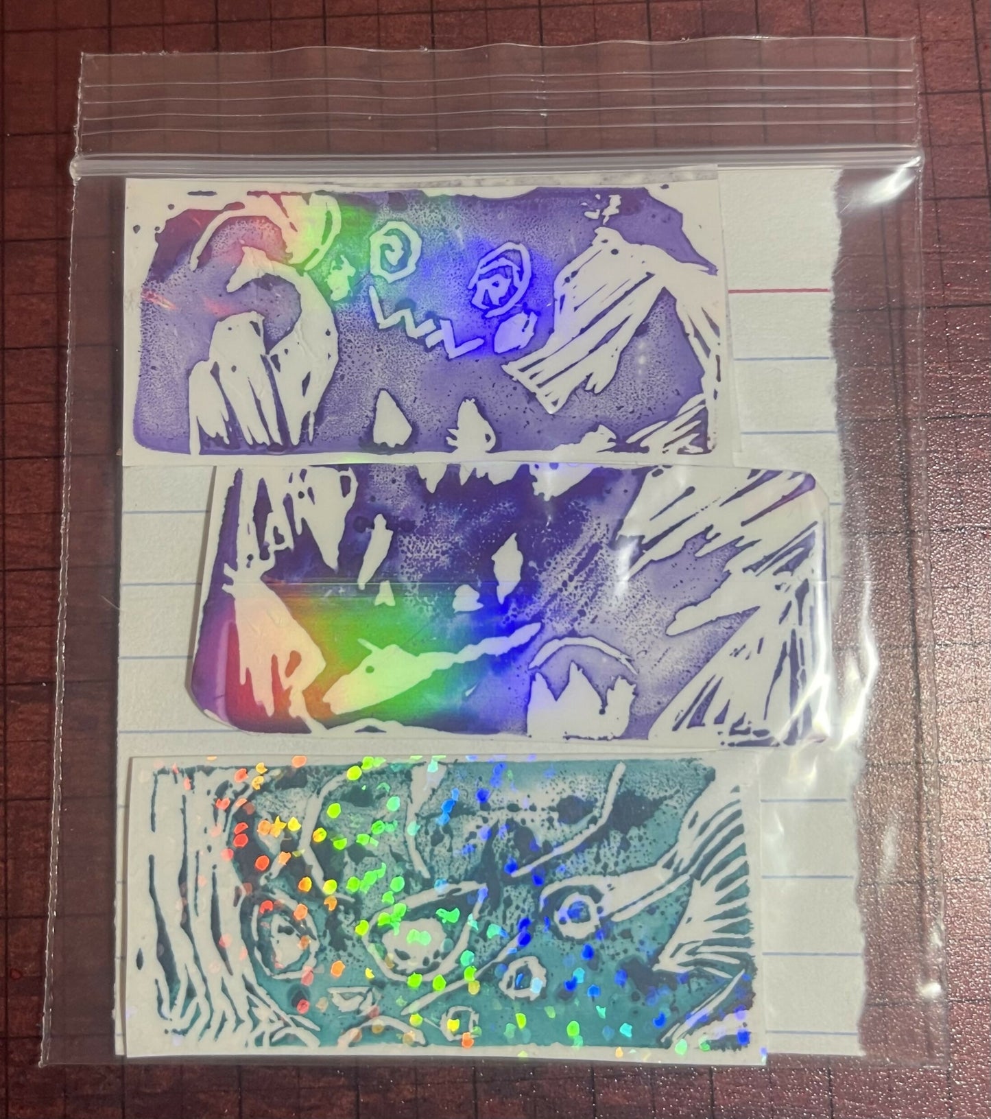 Ghost type Poke stamps (mimikyou gengar and Misdreavous)